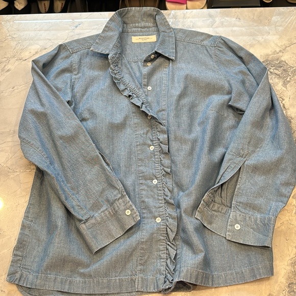 Weekend MaxMara Denim Shirt, Size 14 - Picture 2 of 4